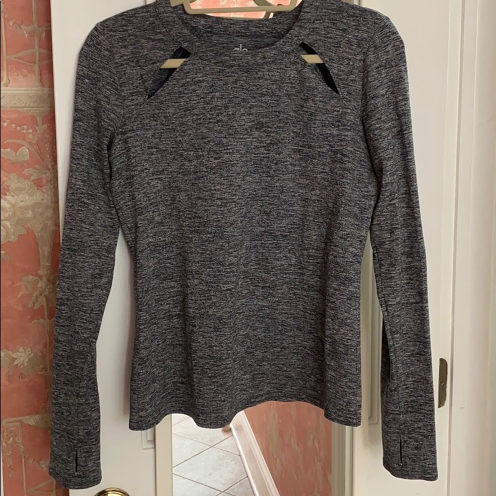 All Yoga Mantra Long Sleeve Marble Gray